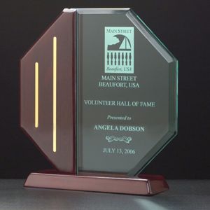 Octagon Jade Acrylic